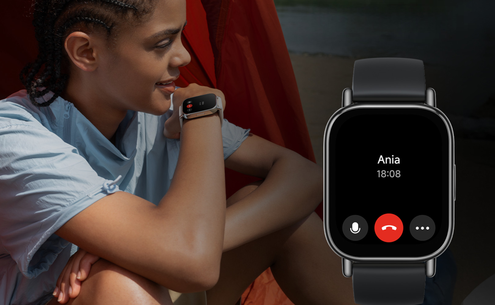 미워치5 실사용 화면 및 착용 이미지