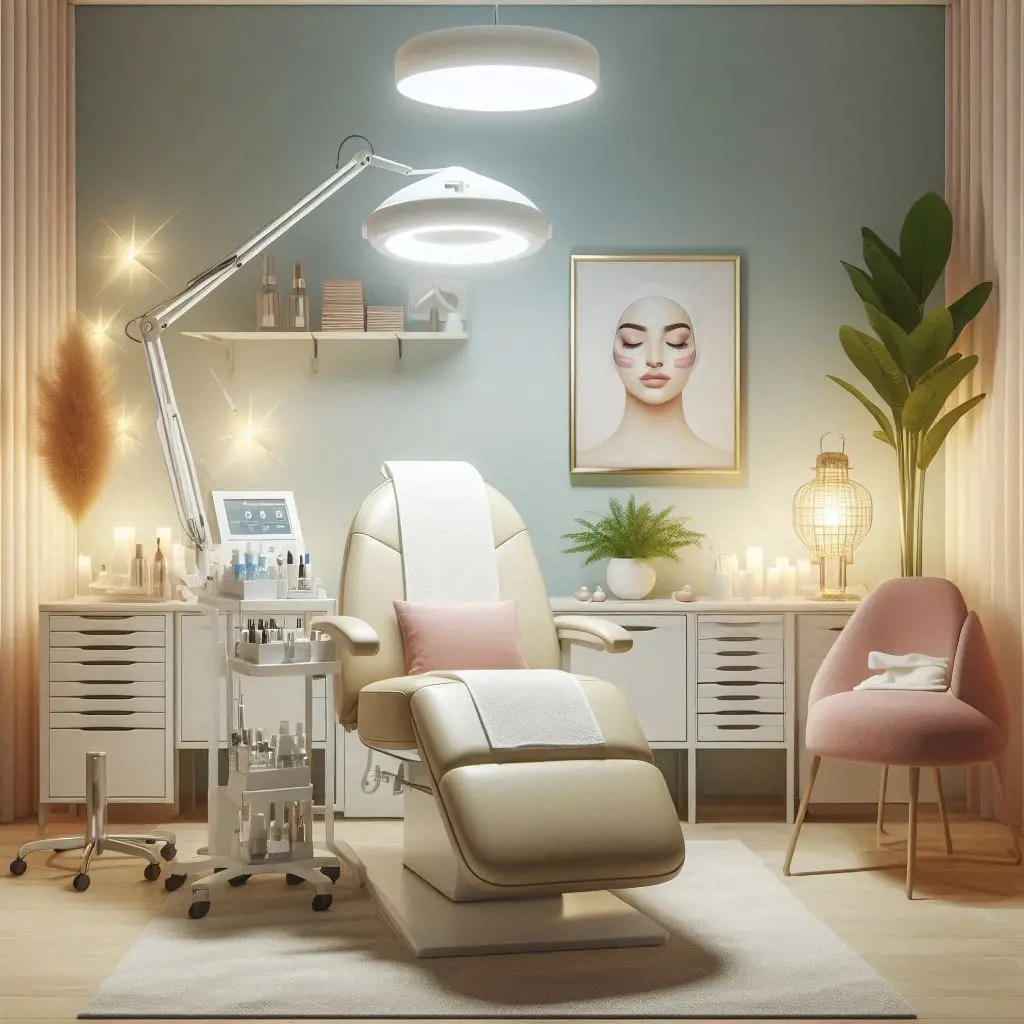 피부,체형관리 샵 배경