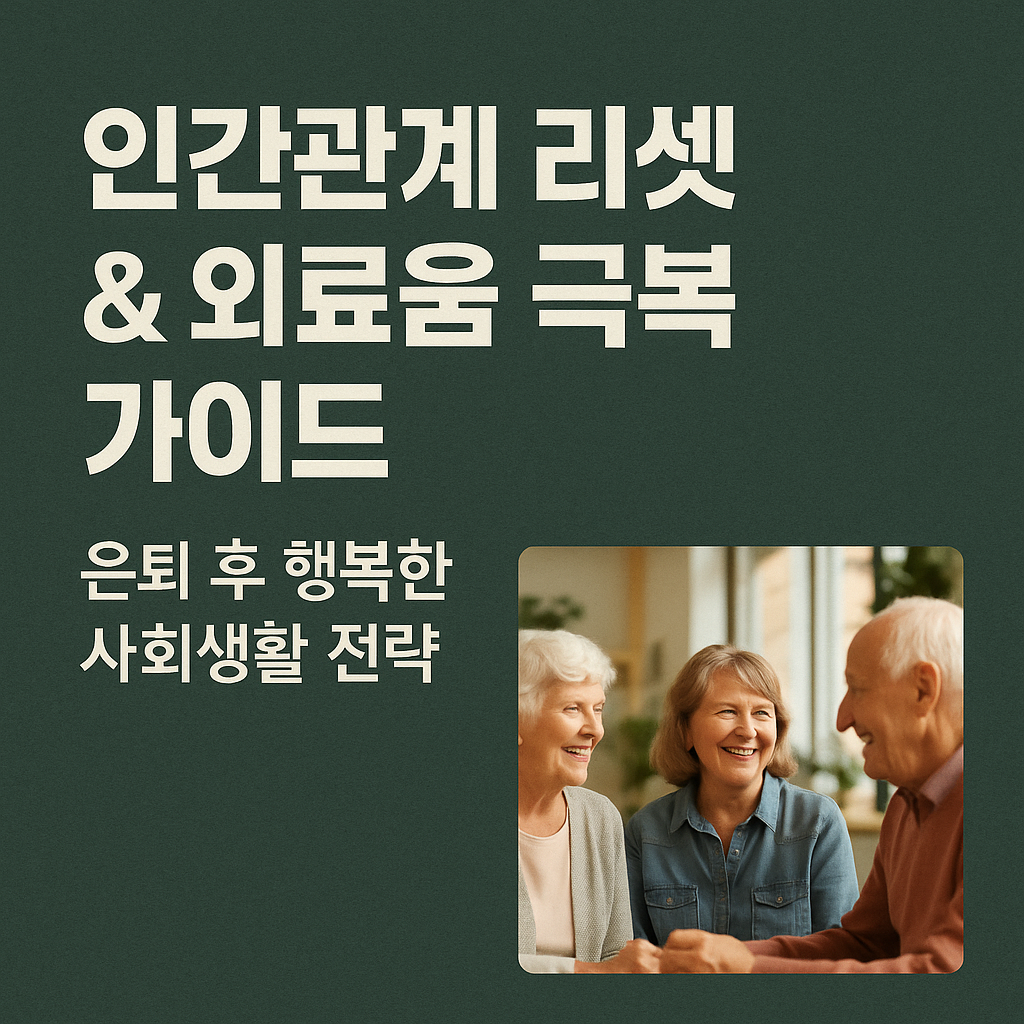 인간관계 리셋 &amp; 외로움 극복 가이드