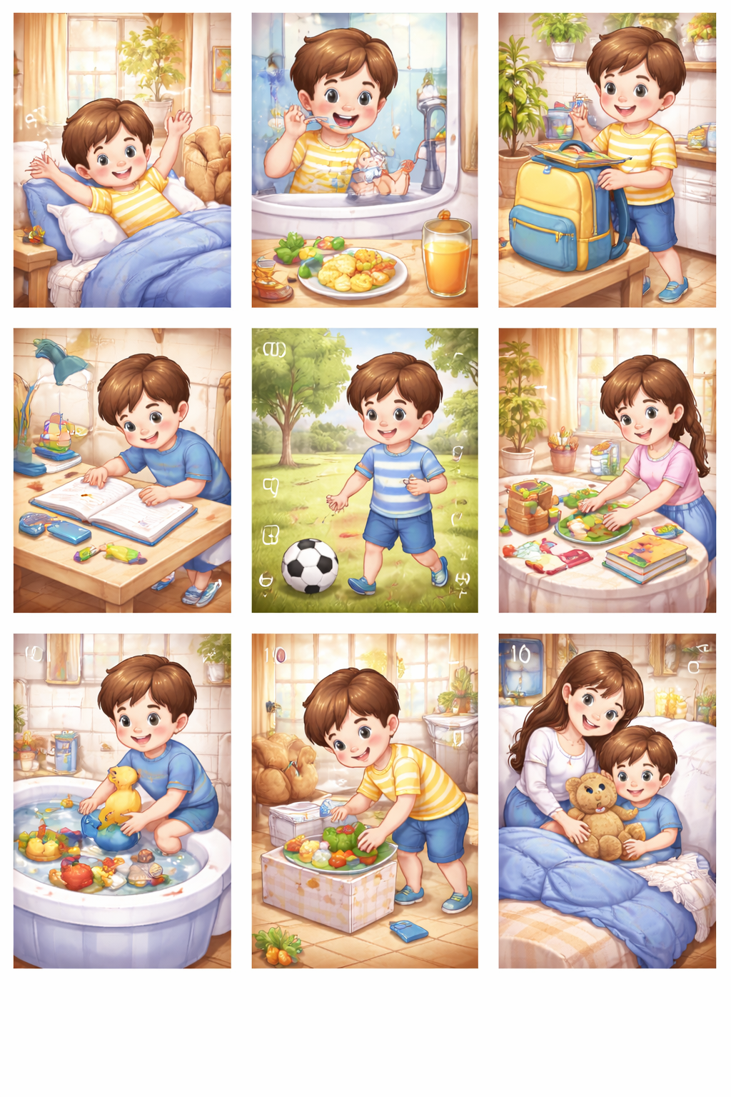 어린이 하루 생활 패턴 정리 방법 관련 사진