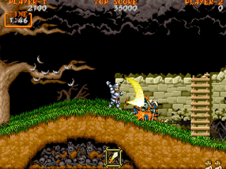 검을-휘둘러-악마를-처치하는-화면