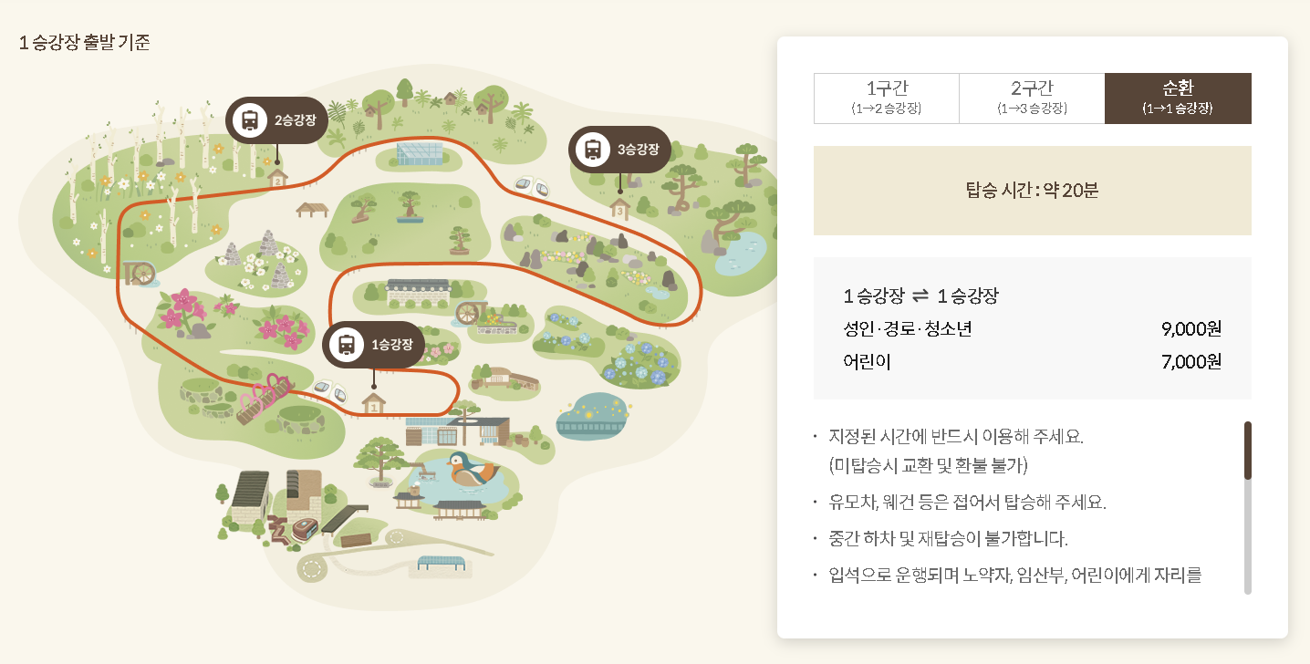 화담숲 모노레일