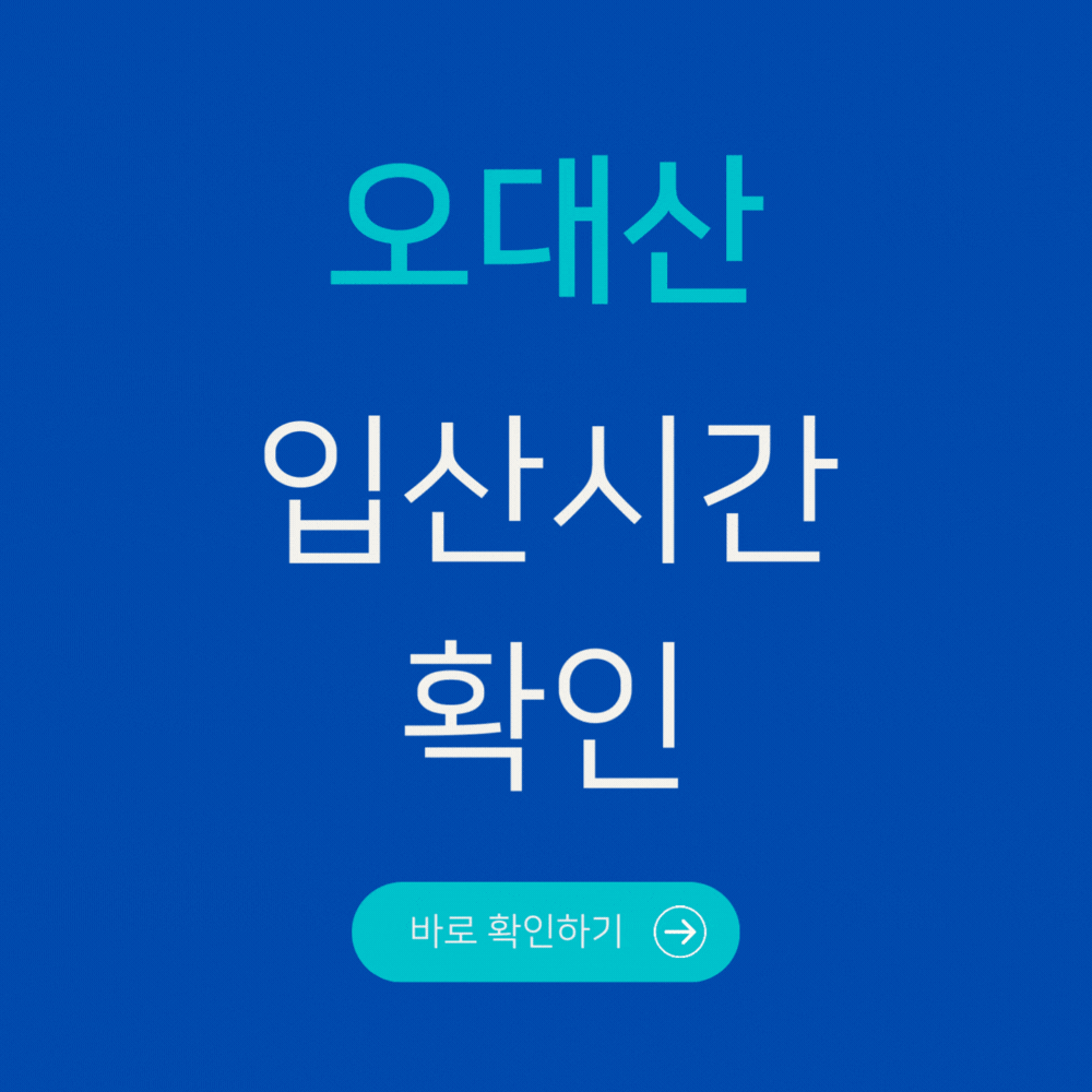 오대산 입산시간 확인