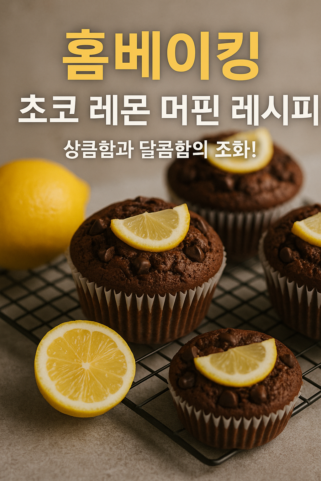 초코 레몬 머핀 레시피