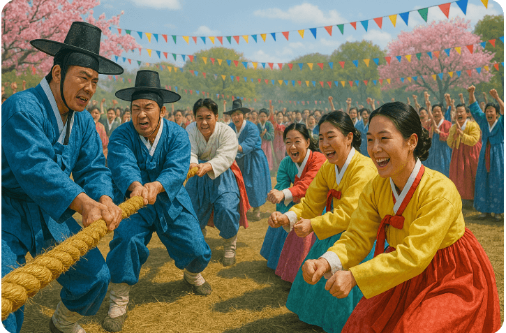 전통문화 2025년 4월 기지시 줄다리기 축제 공연2