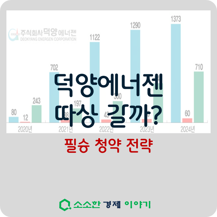 덕양에너젠 따상 갈까? 필승 청약 전략