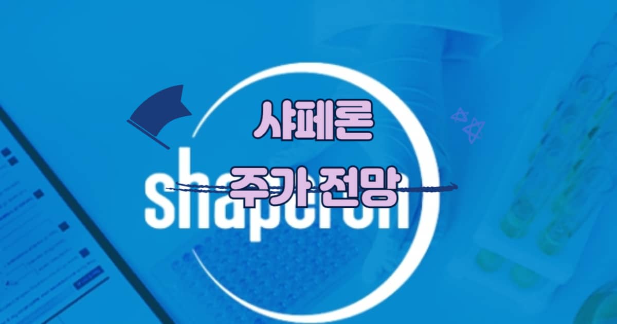 샤페론 주가 썸네일 이미지