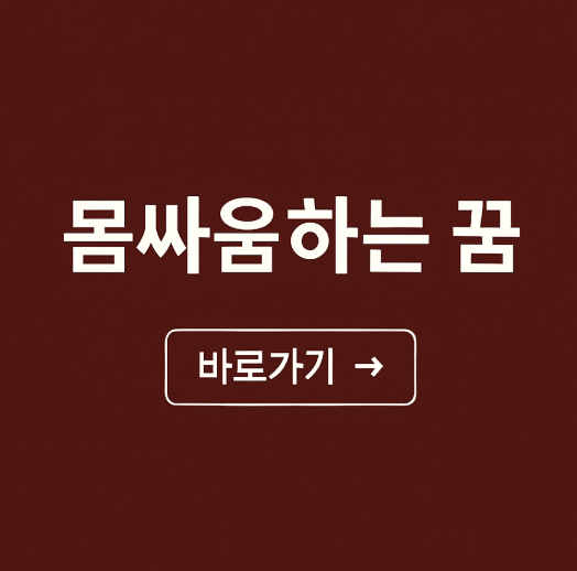 몸 싸움 하는 꿈