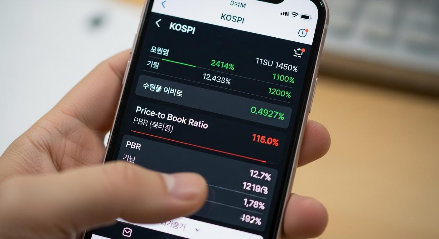 코스피 pbr 확인