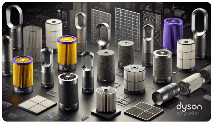 필터의 종류: 다이슨 공기청정기 모델별 구분