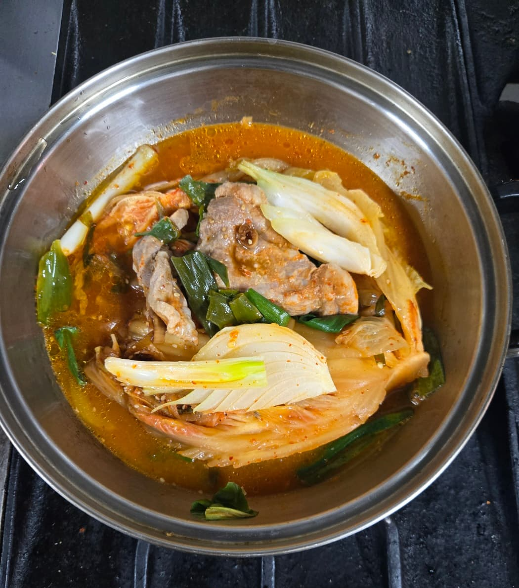 묵은지 돼지고기찜 완성
