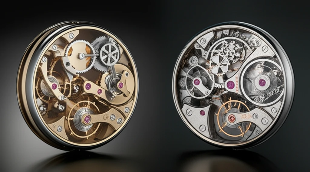 기계식 시계 퍼페추얼 캘린더 구동 원..