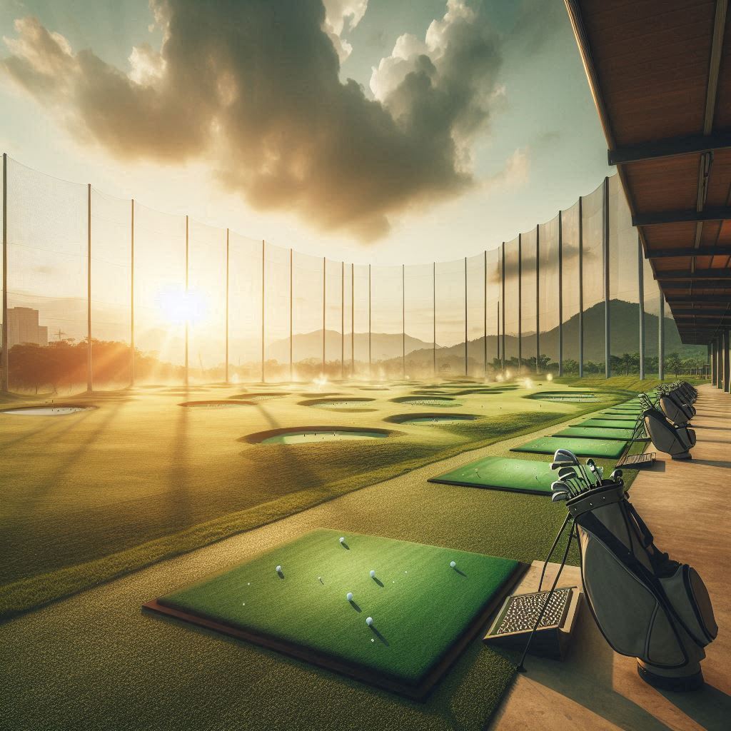 실외골프연습장 배경