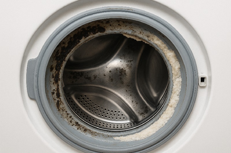 세탁조 내부 곰팡이와 찌든 때 - 세탁기 내부 오염의 실체