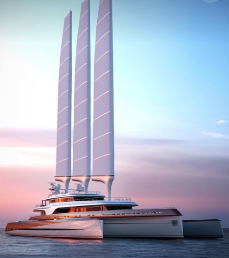 바다위의 요트 사진