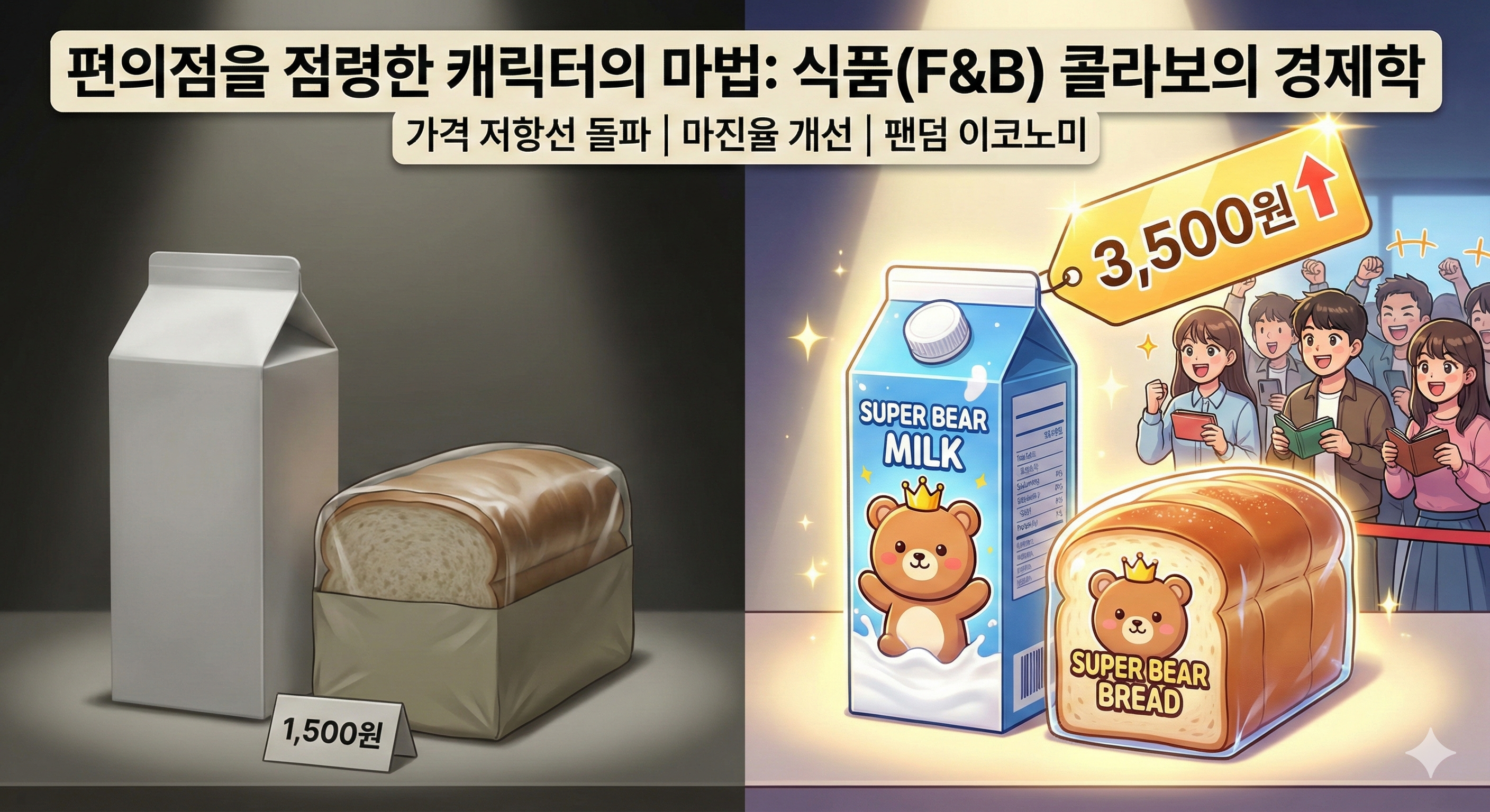 편의점을 점령한 캐릭터의 마법