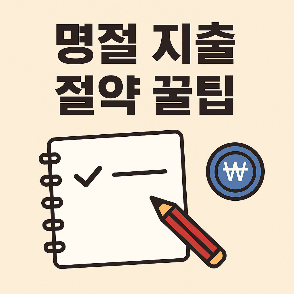 명절 지출 절약 꿀팁