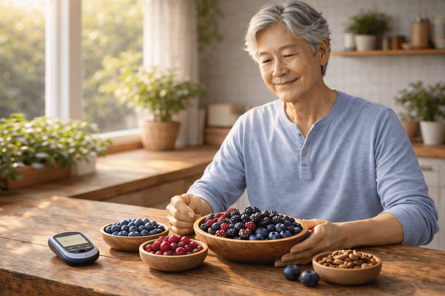 당뇨 있는 60대 베리 (혈당관리, GI지수, 섭취법)