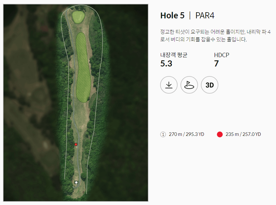 골프존카운티 한림안성 코스공략도 5