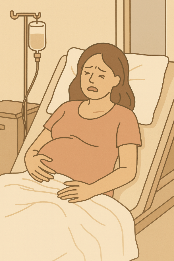 유도분만 관련 산모 사진