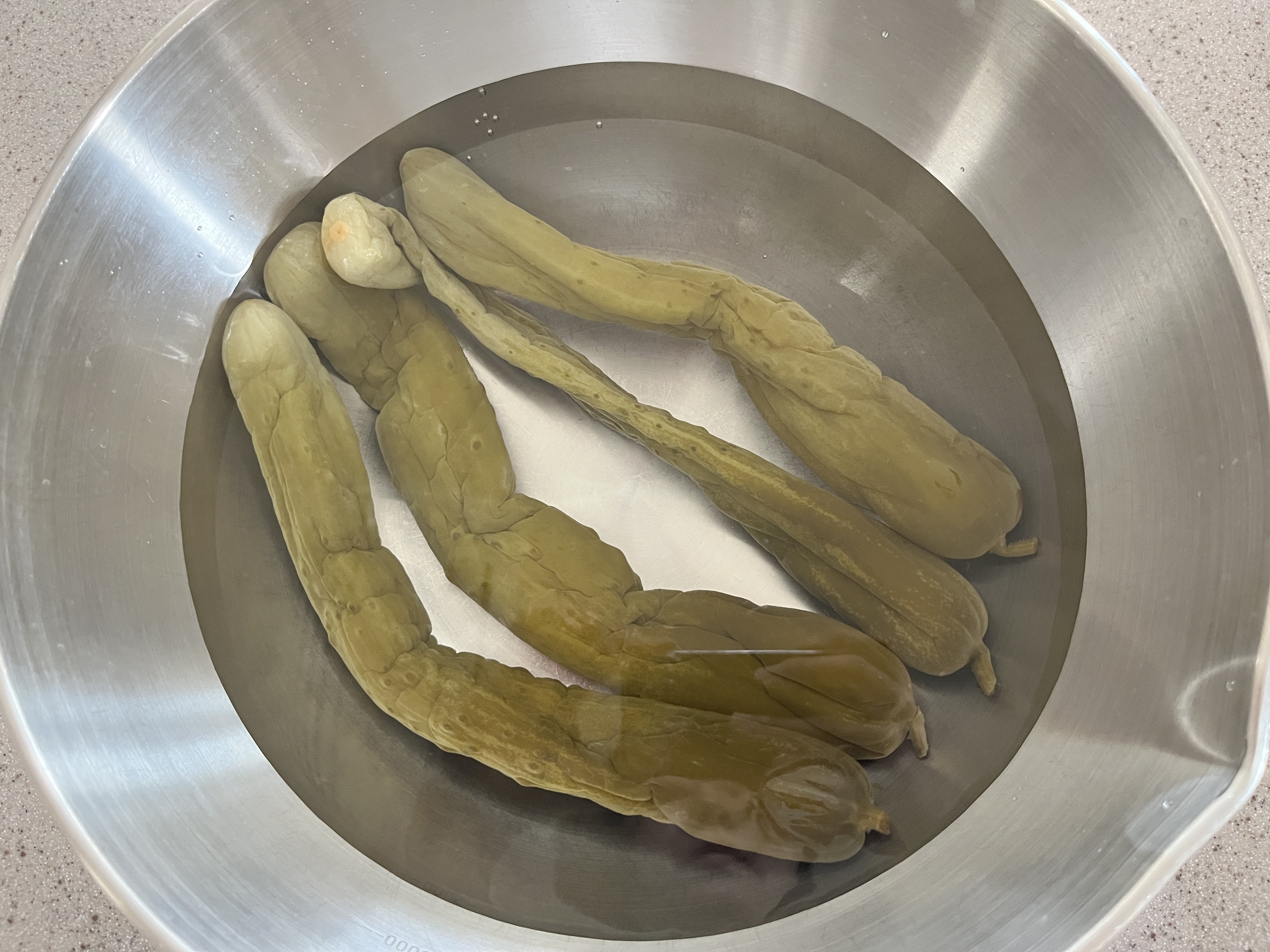 오이지 짠기 빼기