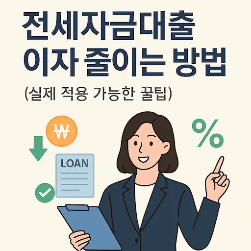 전세자금대출 이자를 줄이기 위해 꼭 체크해야 할 핵심 항목들을 한눈에 정리했습니다. 아래 내용을 참고해 상담 전 미리 준비해두면 훨씬 유리합니다.