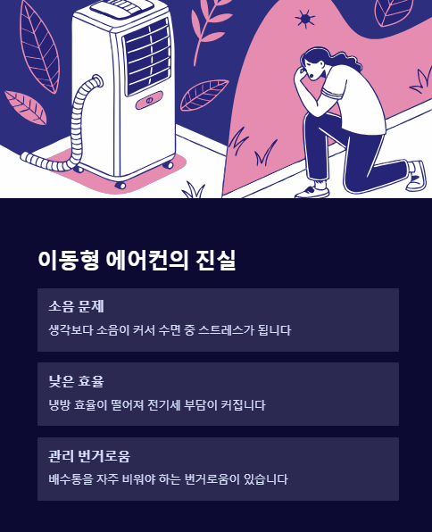 이동형 에어컨의 진실