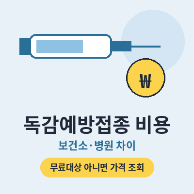 독감예방접종 비용 썸네일