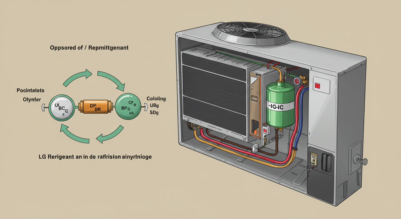 에어컨 냉매 작동원리 예시 이미지