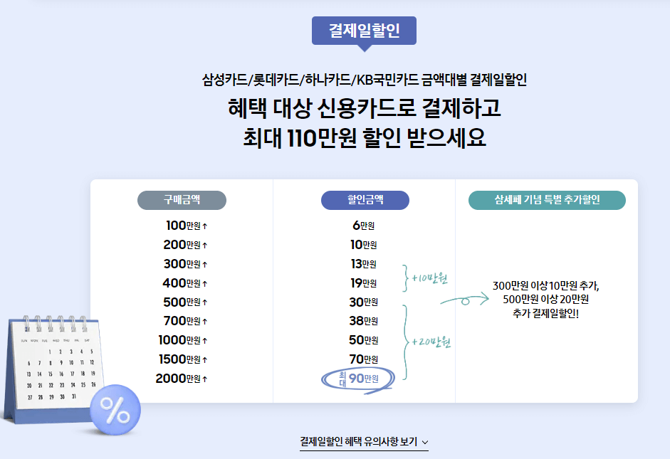 삼세페결제할인