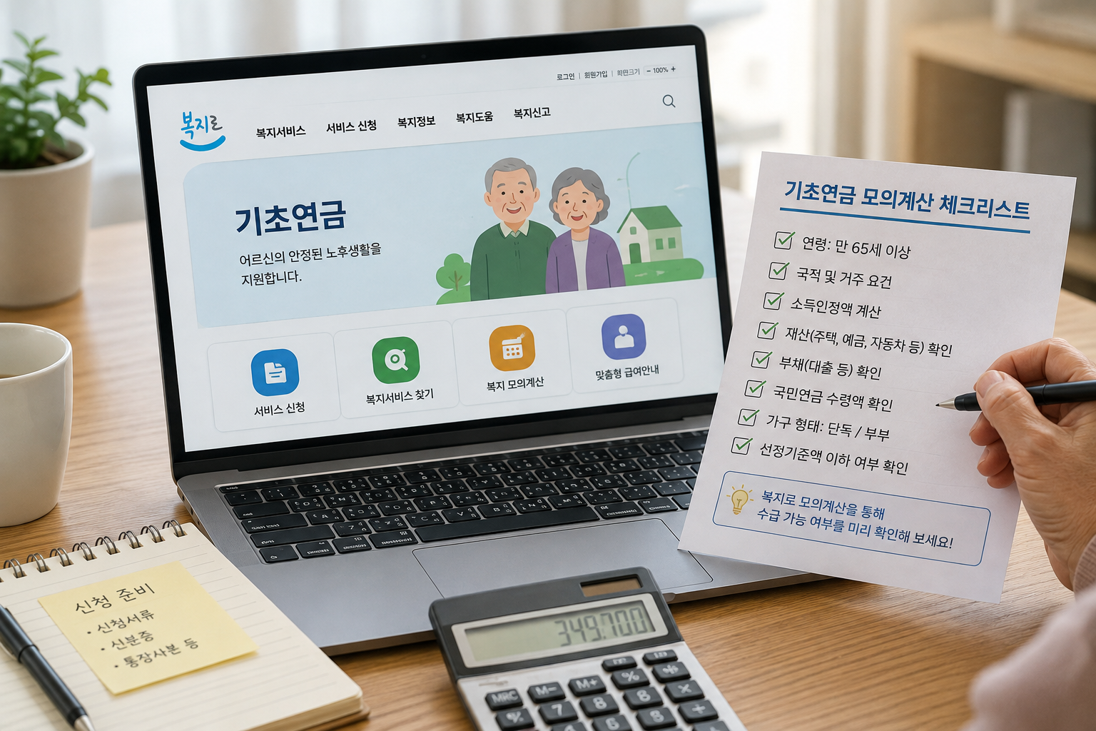 기초연금 체크리스트