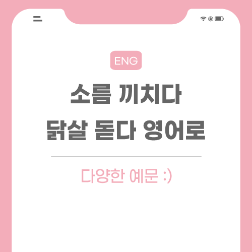 소름-끼치다-닭살-돋다-영어로-포스팅-썸네일