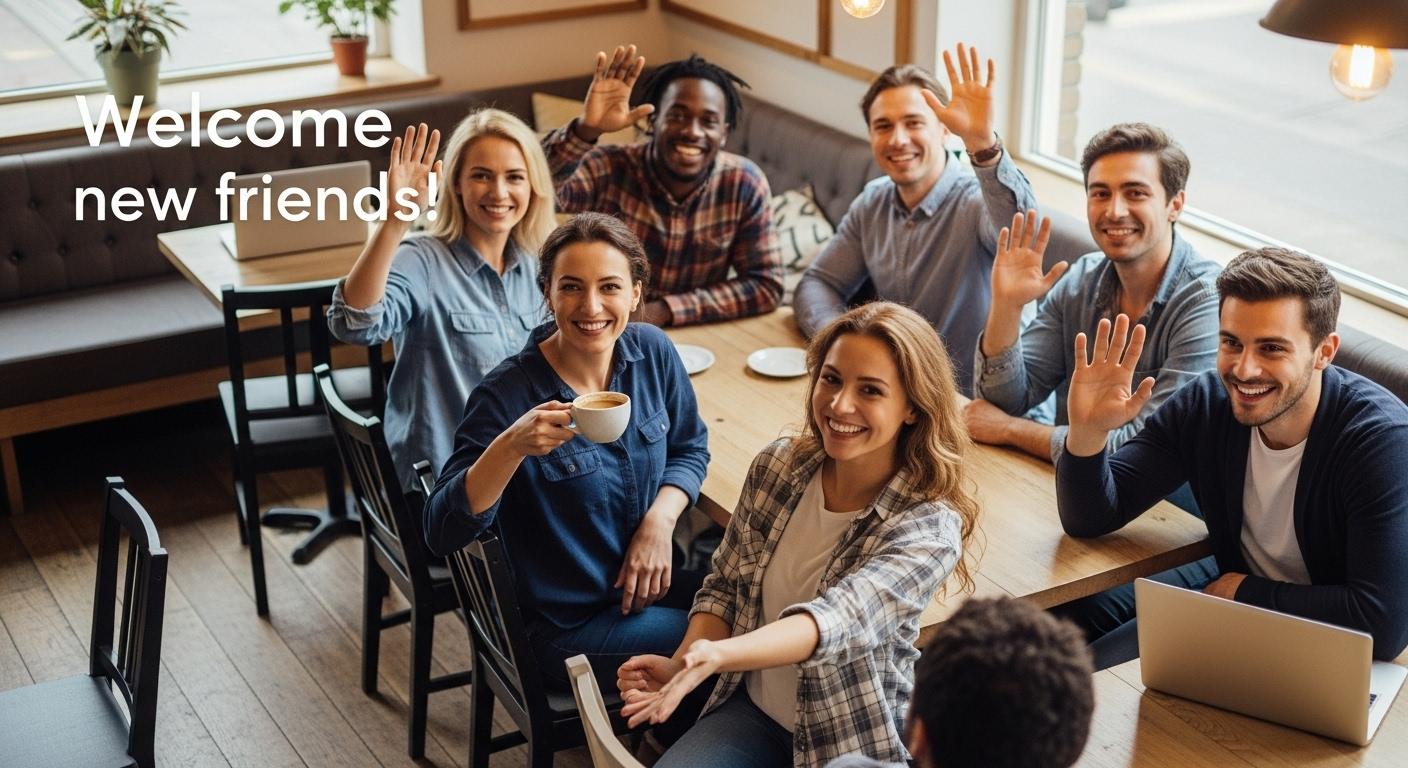 새 친구를 환영해요!