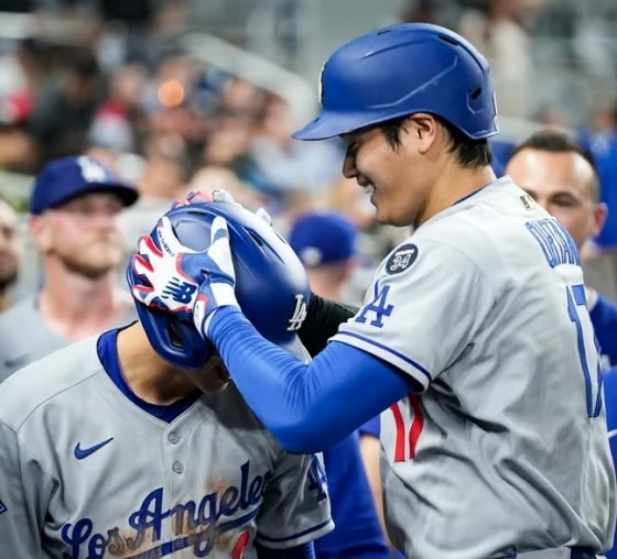 오타니 김혜성 콤비 활약