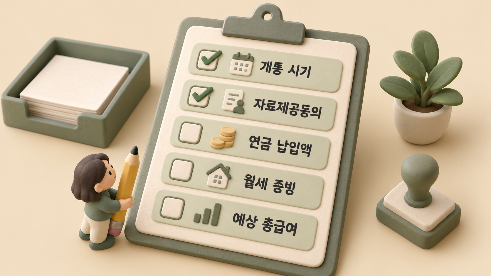 미리보기 전 확인 목록