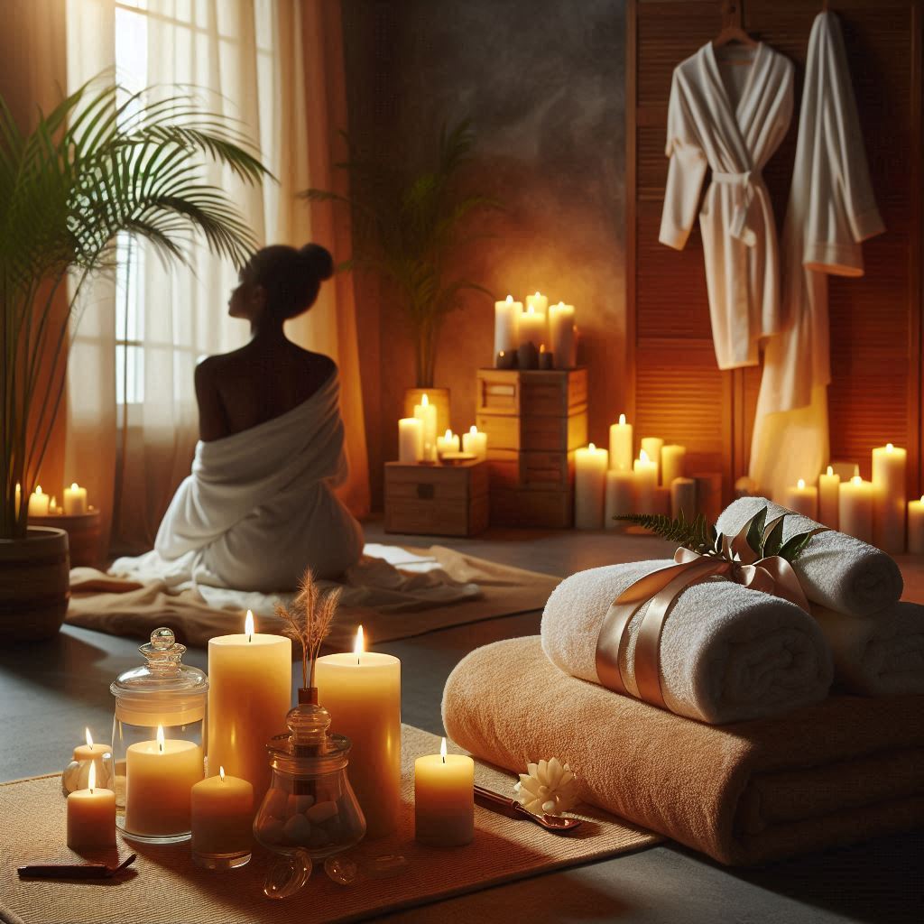 피부,체형관리 샵 배경