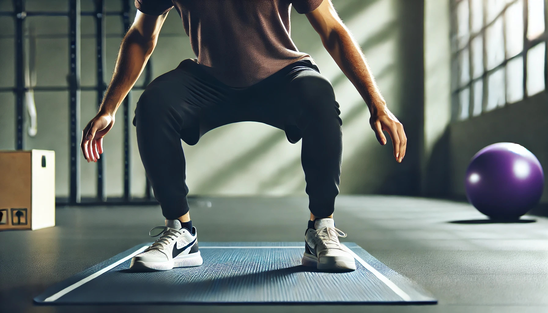 스쿼트 어깨너비로 발을 벌리고 앉았다 일어나는 동작