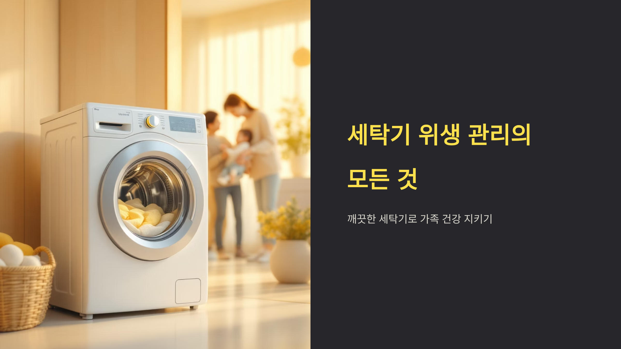 세탁기 속 세균 완벽 퇴치법