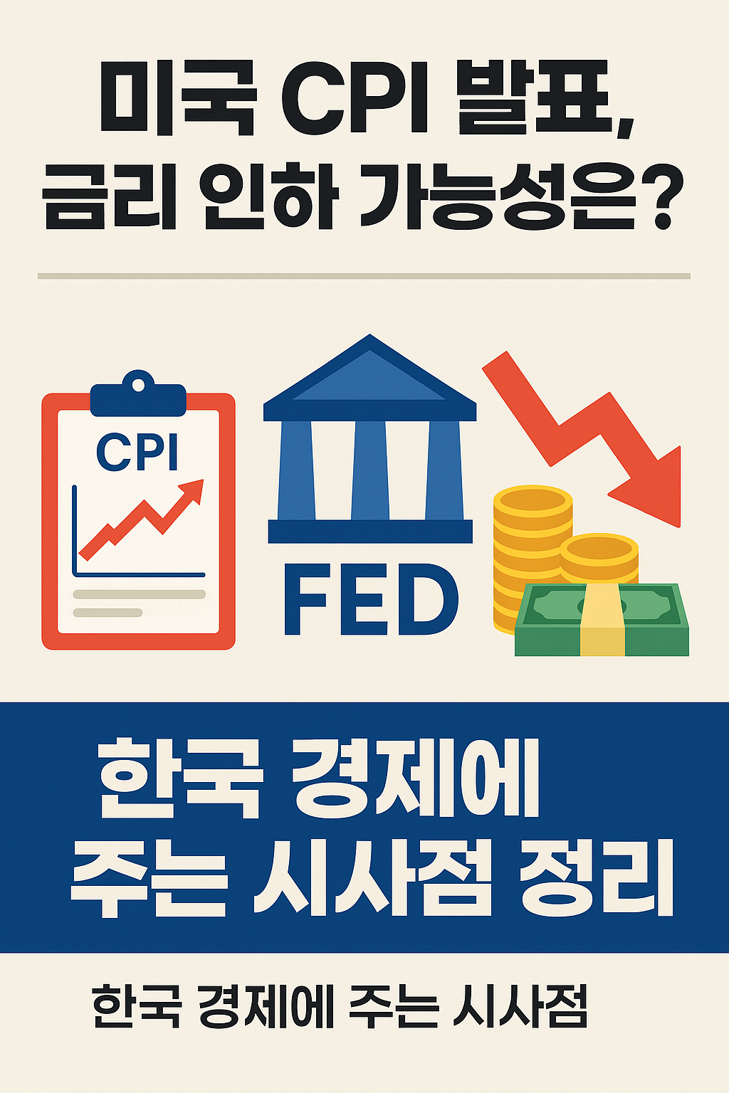 미국 CPI 발표, 금리 인하 가능성