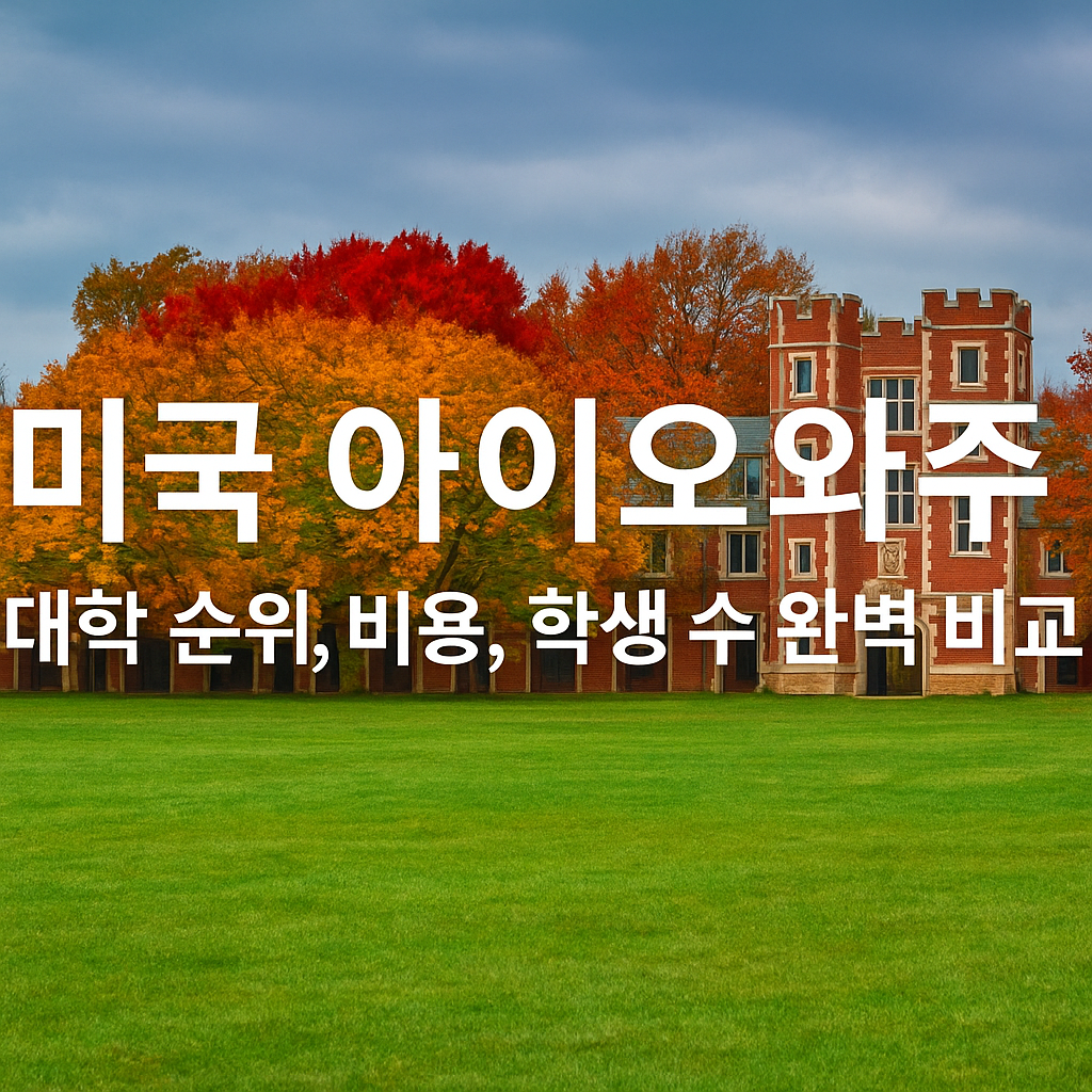 미국 대학 순위-아이오와주 대학 순위, 비용, 학생 수 완벽 비교 이미지