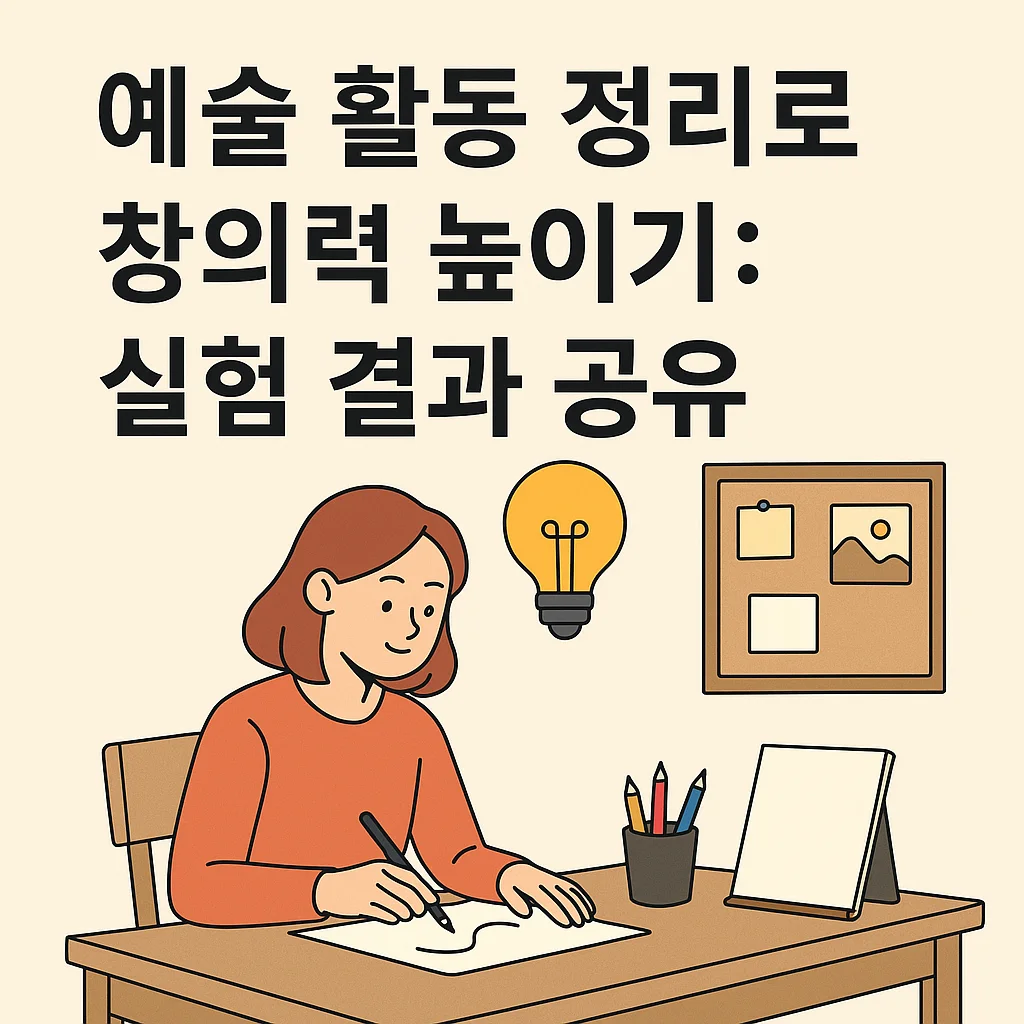 예술 활동 정리로 창의력 높이기