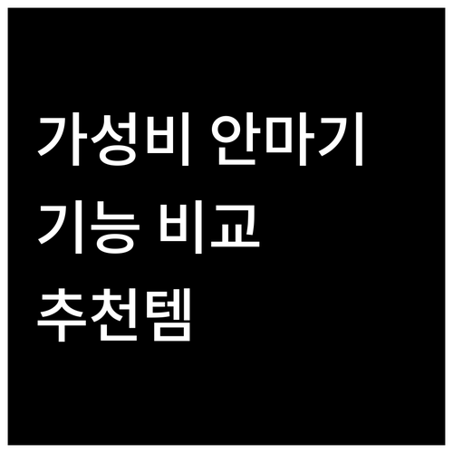 가성비 안마기 추천 스트레칭, 온열 ..