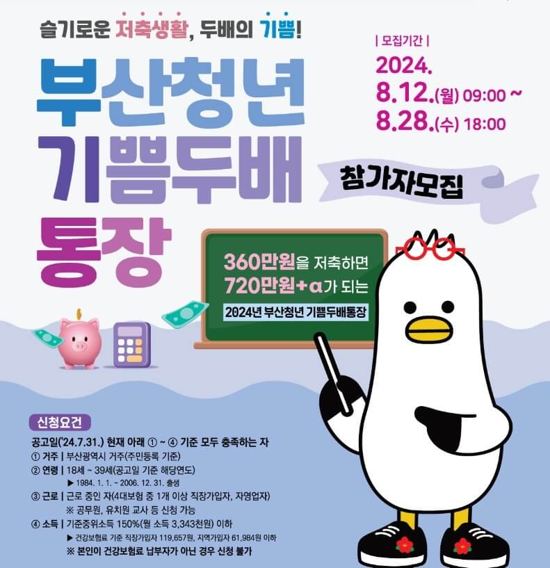 2024 부산청년기쁨두배통장 신청방법, 누리집