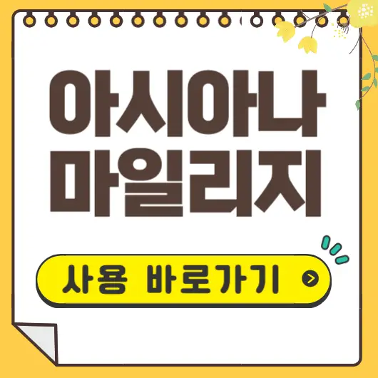 아시아나 마일리지