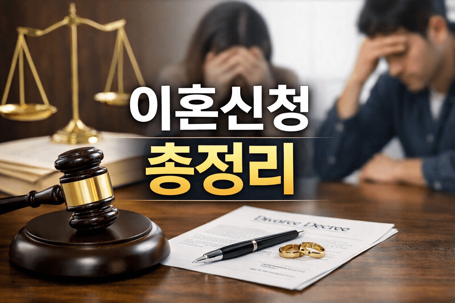 이혼신청 방법 총정리 협의이혼·재판이혼 절차, 서류, 비용, 기간까지