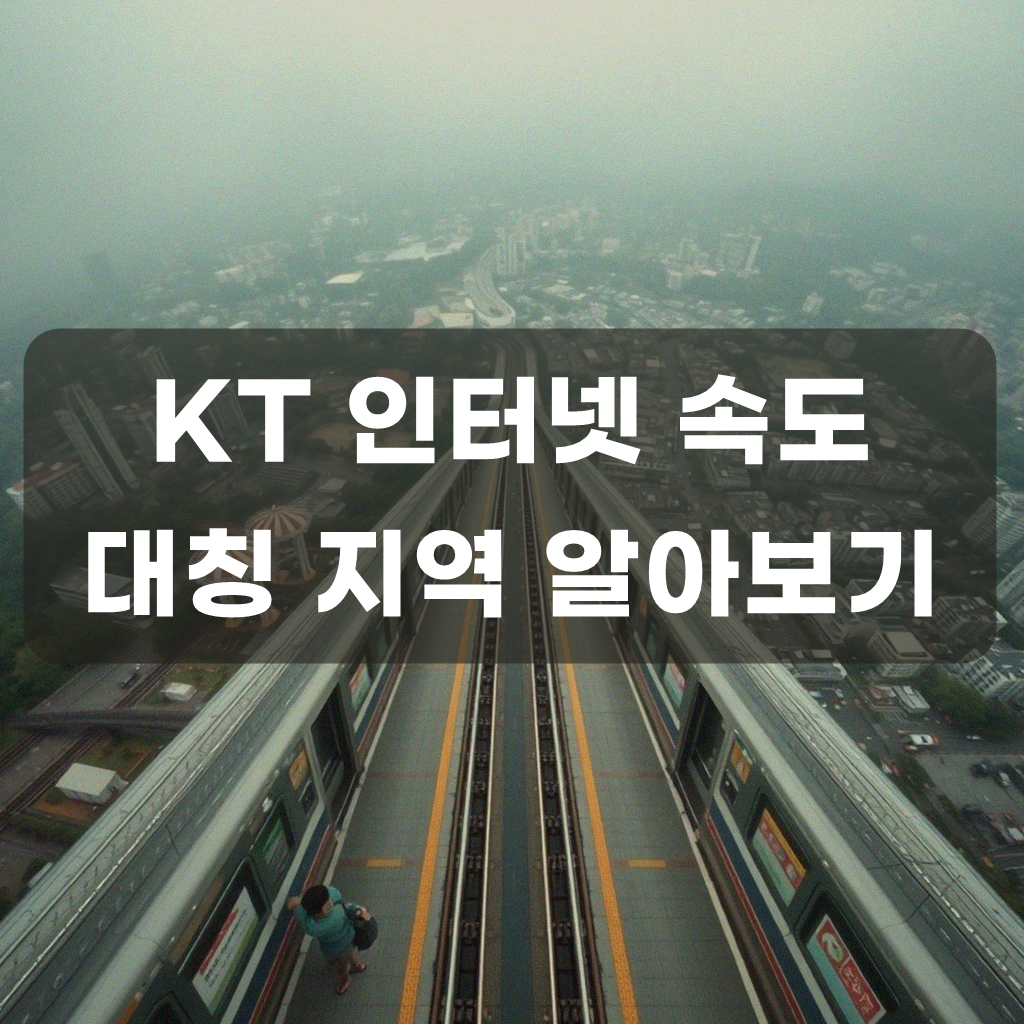 KT 인터넷 대칭 지역 어디일까? 쿡 인터넷도 포함해서 확인해보니