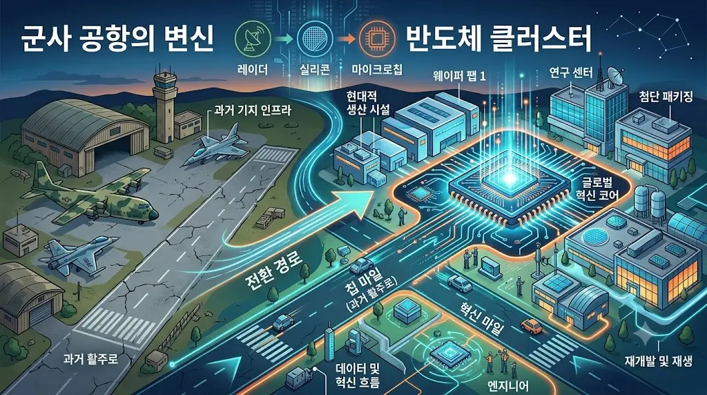 광주군공항 호남반도체 부지확정 청와대발표 삼성SK하이닉스