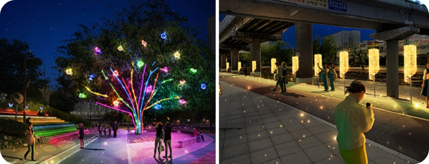 겨울축제/부산/동래/온천천/빛 축제