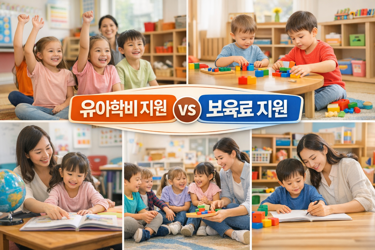 유아학비 지원 vs 보육료 지원, 뭐가 다른지 부모 눈높이로 정리