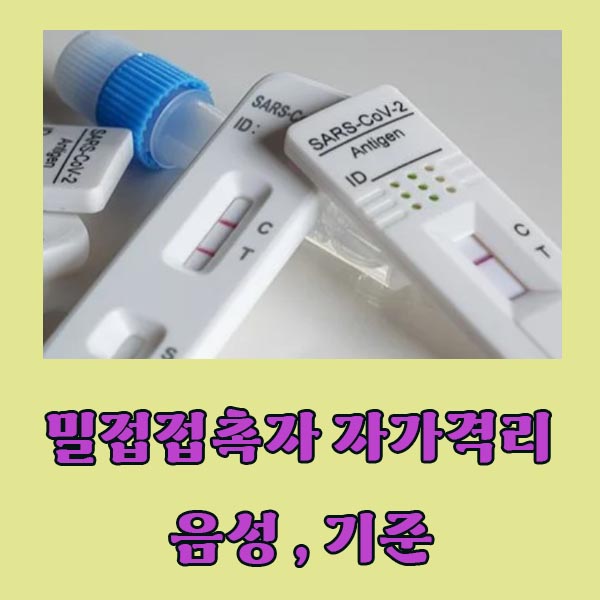 밀접접촉자-음성